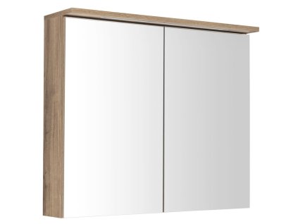 Aqualine KAWA STRIP galerka s LED osvětlením 80x70x22cm, dub emporio WGL38S