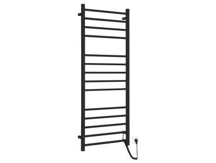 Sapho ESKINADO elektrický sušák ručníků, hranatý, 600x1500 mm, 130 W, černá ER450BV