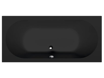 Polysan LEVANA obdélníková vana 170x80x39cm, černá mat 71745.21