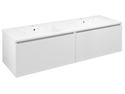 Sapho LOREA skříňka 160x46x51,5cm (80+80cm), bílá mat LE080-3131-01