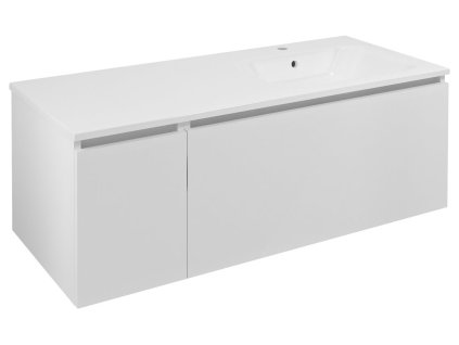 Sapho LOREA skříňka 120x46x51,5cm (30+90cm), pravá, bílá mat LE090-3131-R-01