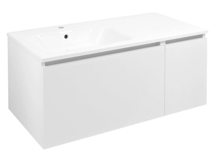 Sapho LOREA skříňka 100x46x51,5cm (70+30cm), levá, bílá mat LE070-3131-L-01
