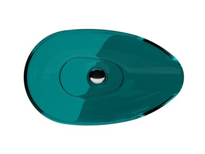 BESCO Umyvadlo na desku NEYA ze syntetické pryskyřice Barva - Zelená, Barva sifonu - Chrom KENEYA60Z