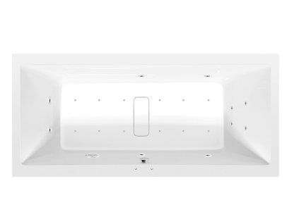 Polysan MARLENE hydromasážní vana, 190x90x48cm, Active Hydro-Air, chrom 71607.201