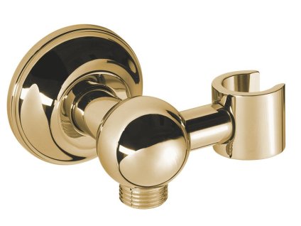 Sapho ANTEA držák sprchy s vyústěním, zlato 981R5