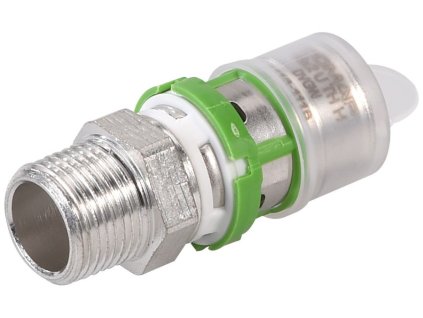 COMAP MULTISKIN 7243GW přechod (20x2)x3/4", s vnějším závitem, lisovací, voda, mosaz, 7243GW2034