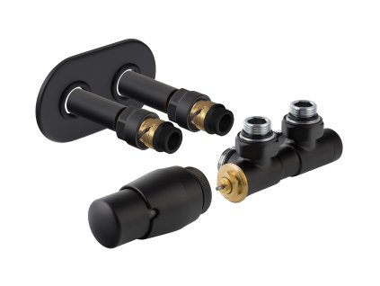 HOPA TERM-SET, středový ventil (Z4) Barva - Černá strukturální, Varianta - Levá RDTERMSETLMB