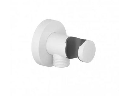 KLUDI A-QA nástěnné kolínko s držákem, matná bílá, 6054753-00