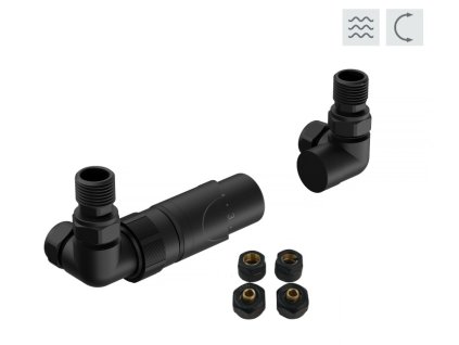 HOPA PRIME-SADA, universální rohový ventil Barva - Černá RDPRIMESADAB