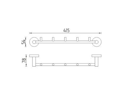 drzak s 5 ti hacky vykres