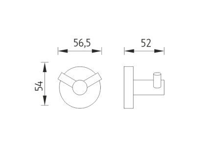 hacek dvojity vykres