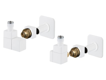 HOPA EDGE-SET, rohový hranatý ventil (Z2) Barva - Bílá, Varianta - Levá RDEDGESETLW