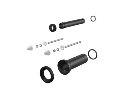 ALCA Připojovací sada k závěsnému WC se závitovými tyčemi, prodloužená, DN 90, délka 300 mm, PE, bílá M9000