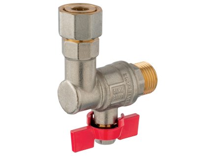 Novaservis Rohový kulový kohout, ke kotlům 1/2" KFM1SGPK