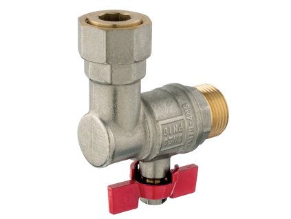 Novaservis Rohový kulový kohout, ke kotlům 3/4" KFM2SGPK