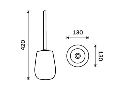 Nimco Toaletní WC kartáč TA 3194-04