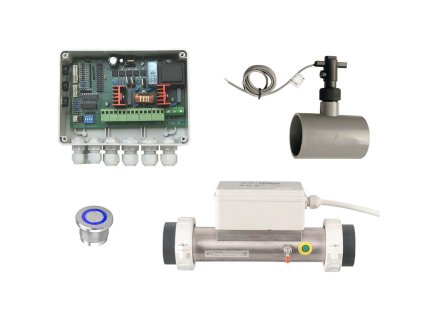 ARTTEC Ohřev vody ve vaně 1500 W, topení s průtokovým snímačem DOH0001