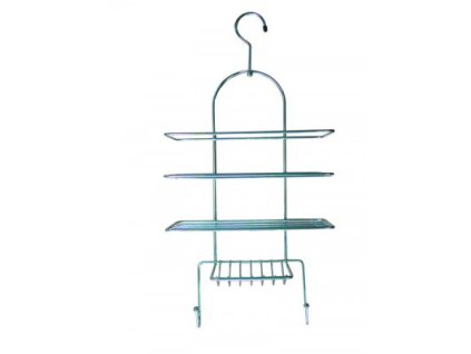 ARTTEC Polička patrová - chrom - 53x25x10,6 cm - k zavěšení MSV00306