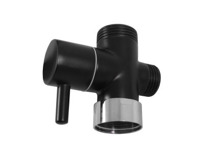 Arttec Keramický přepínač ke sprchovým tyčím - černá matná/chrom, Barva: černá matná/chrom MD0629CMATC