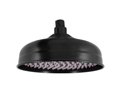 7191 hlavova sprcha kulata kovova 20 cm cerna matna barva cerna matna