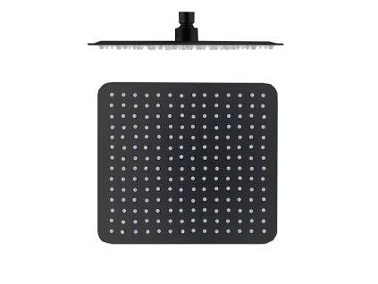8451 hlavova sprcha hranata kovova 30x30 cm cerna matna barva cerna matna
