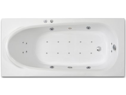 ARTTEC RHEY LUXUS 190 x 80 cm hydromasážní akrylátová vana PAN04372