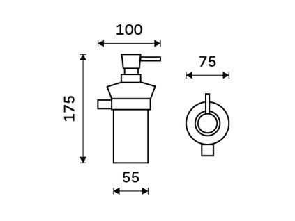 davkovac tekuteho mydla vykres