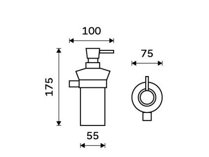 davkovac tekuteho mydla vykres