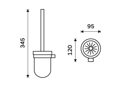 Nimco Toaletní WC kartáč BR 11094KU-26