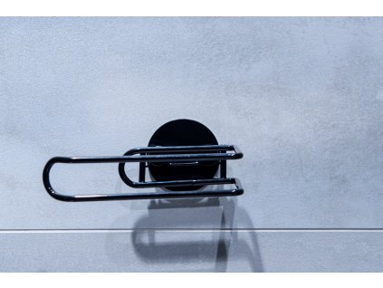 Hopa Drátěný držák toaletního papíru na nalepení 3M, černá barva KD02091719