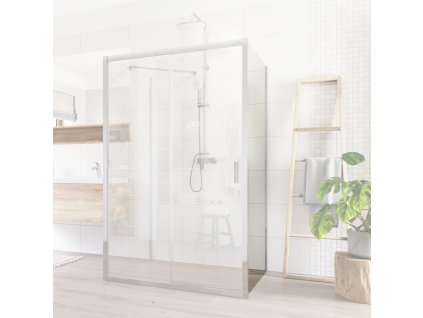 Mereo Lima pevný díl k pivotovým, dvoudílným a čtyřdílným zasunovacím dveřím 90x190 cm, sklo čiré CK10203K