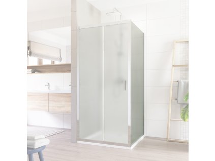 Mereo Lima pevný díl k pivotovým a dvoudílným zasunovacím dveřím, 80x190 cm, sklo Point CK10102K