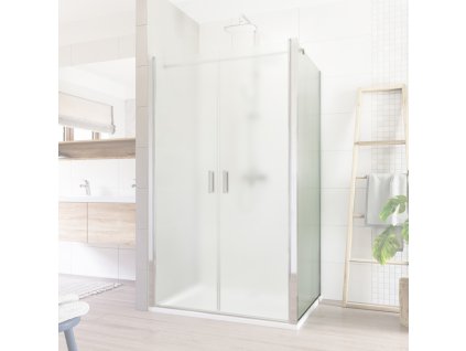 Mereo Lima pevný díl k lítacím, zalamovacím a trojdílným zasunovacím dveřím, 100x190 cm, sklo Point 6 CK10532K