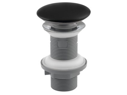 Isvea Umyvadlová výpust 5/4“, click-clack, keramická zátka, 20-70mm, černá mat 38TP0163I