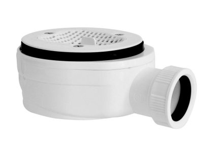 GELCO vaničkový sifon, průměr 90mm, DN40, extra nízký, pro vaničky s krytem GE90EXN MINUS