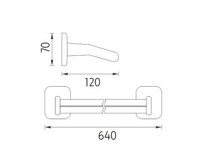 drzak na rucniky vykres
