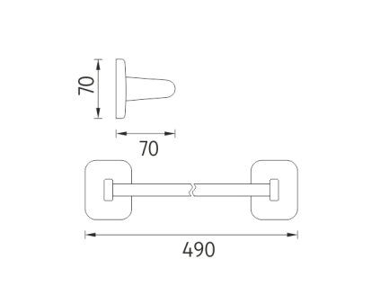 drzak na rucniky vykres