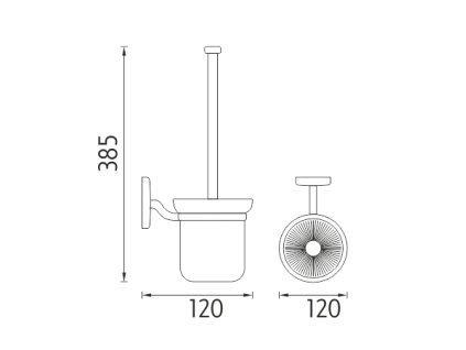 Nimco Toaletní WC kartáč SI 7294C-26