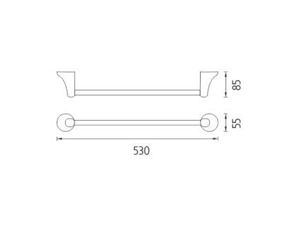 drzak na rucniky vykres