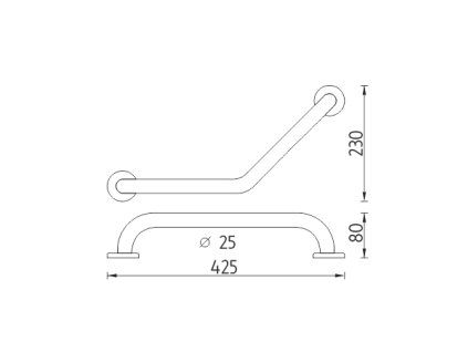 madlo lomene 425x25 mm vykres