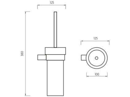 Nimco Toaletní WC kartáč BR 11094W-26