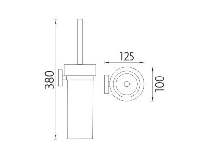 toaletni wc kartac vykres