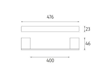 drzak na rucniky 48 cm vykres