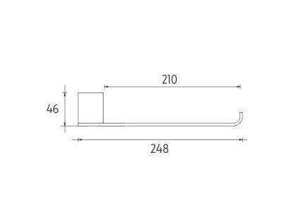 drzak na rucniky 25 cm vykres