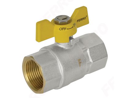 Novaservis Plynový kulový kohout MM - motýlek 1" KGMS3