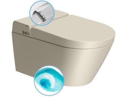 GSI WCLEAN závěsné WC Swirlflush s integrovaným elektronickým bidetem, creta dual-mat 7418K08