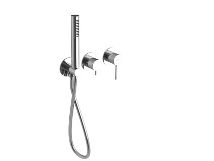 Sapho ULTRASAN podomítková sprchová/vanová baterie s ruční sprchou, 2 výstupy, chrom UT045V