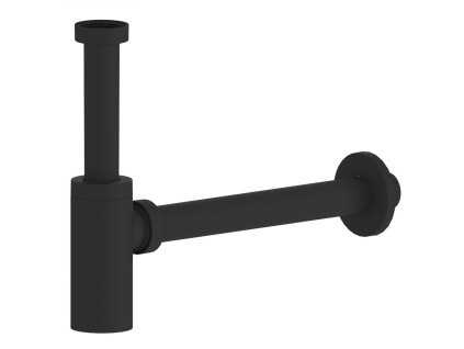 Sapho KING umyvadlový sifon 5/4", odpad 32 mm, ABS/černá mat 9595PR25K9