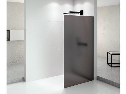 Polysan ARCHITEX BLACK MATT sprchová zástěna 762mm, kouřové matné sklo AXB80SM
