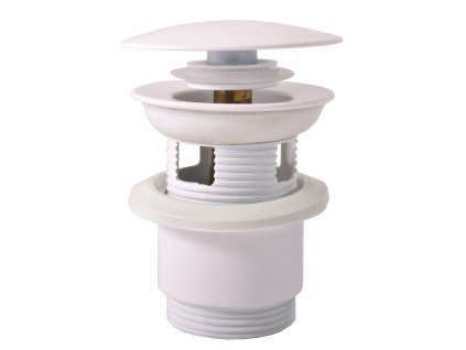 Výpusť umyvadlová CLICK-CLACK 5/4", Bílá - matná MD0784BMAT, RAV Slezák